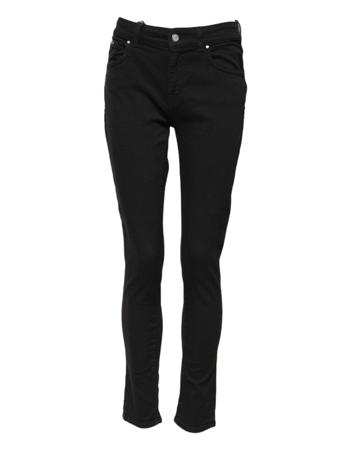 Dolce & Gabbana Schwarze Mid-Waist Skinny Jeans