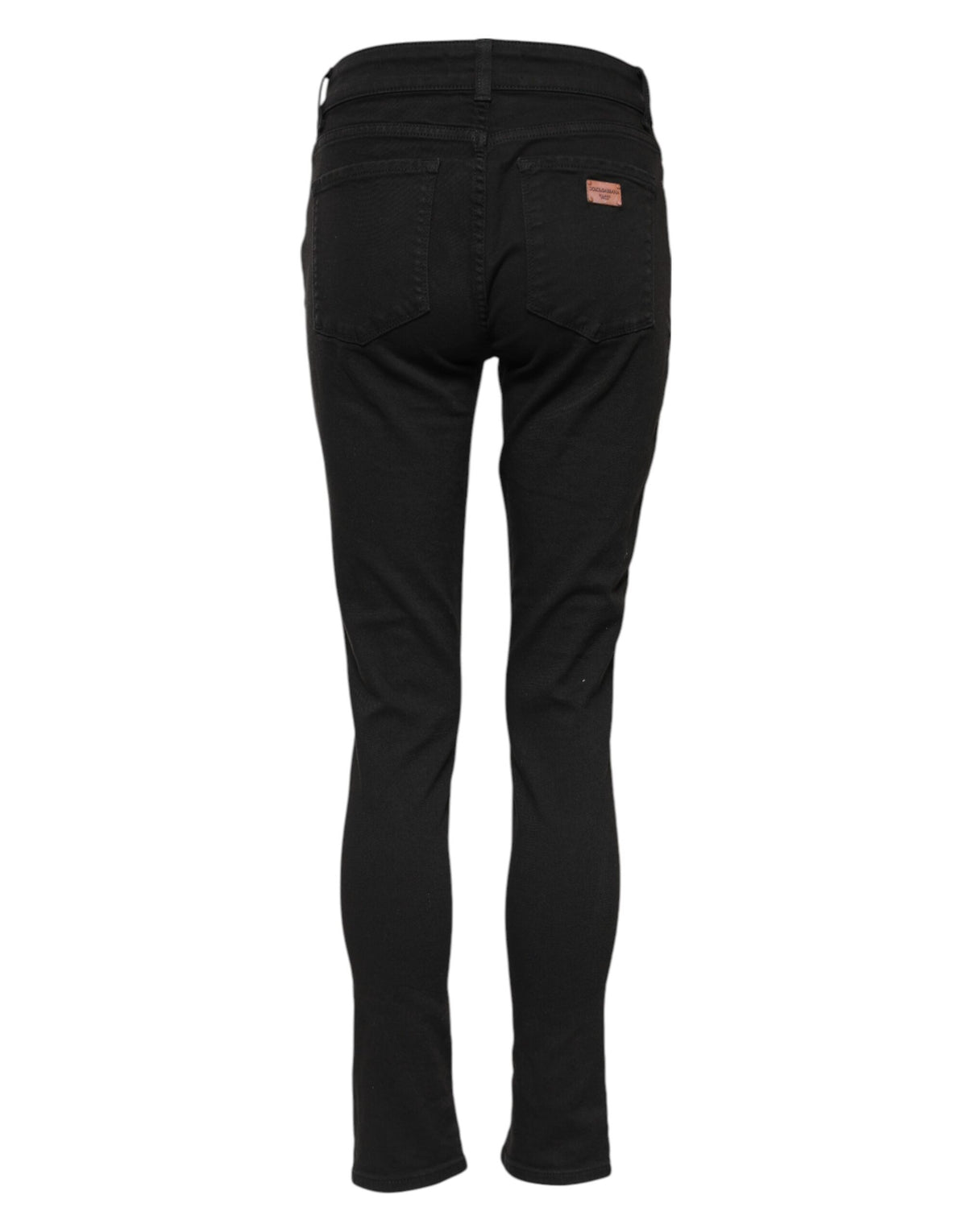 Dolce & Gabbana Schwarze Mid-Waist Skinny Jeans