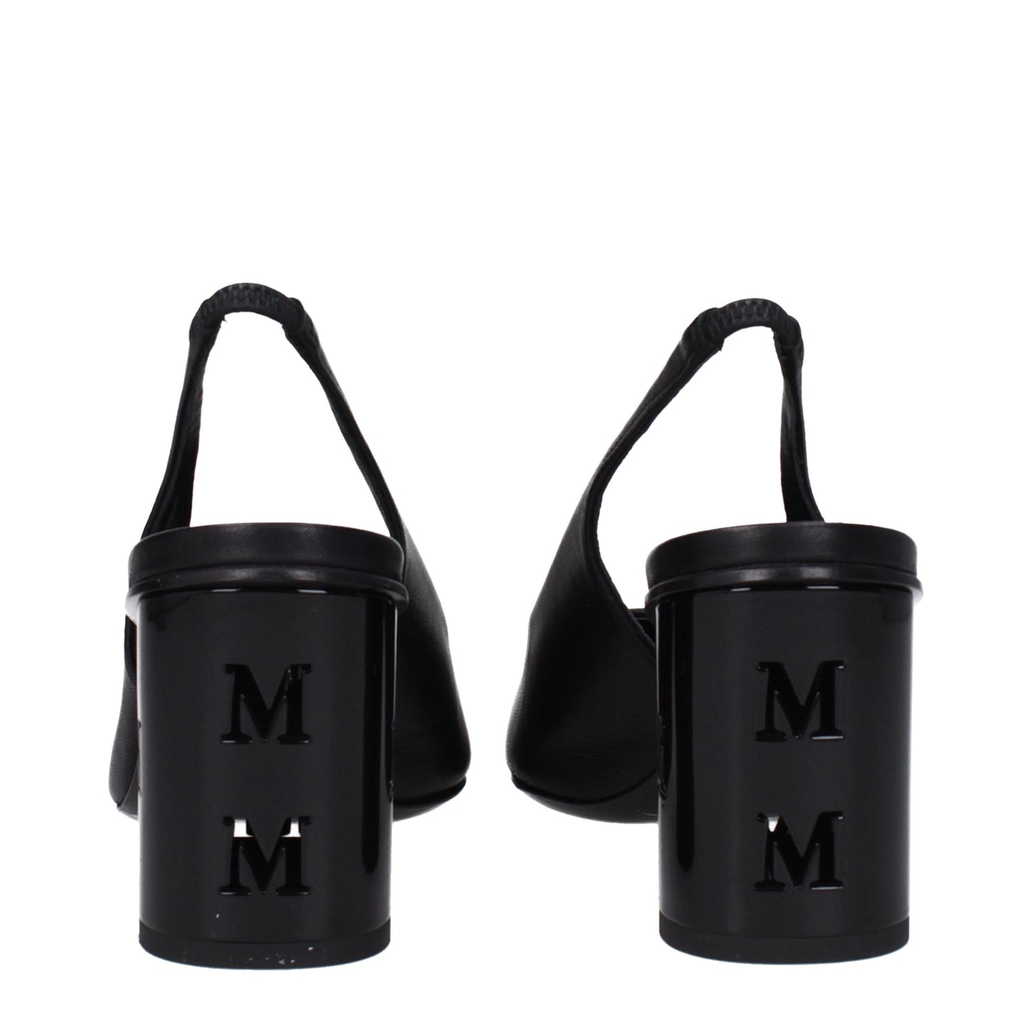 Max Mara Schwarze Leder Pumps mit hohem Absatz