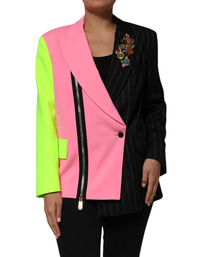 Dolce & Gabbana Mehrfarbige Patchwork-Jacke