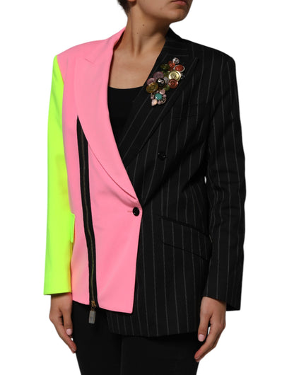 Dolce & Gabbana Mehrfarbige Patchwork-Jacke