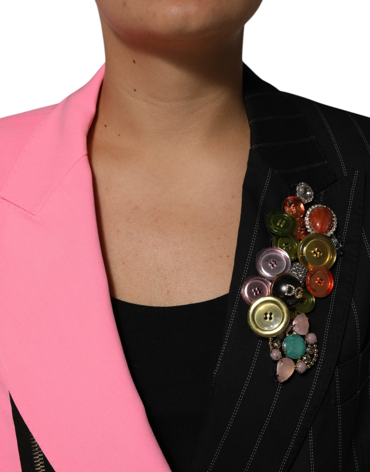 Dolce & Gabbana Mehrfarbige Patchwork-Jacke