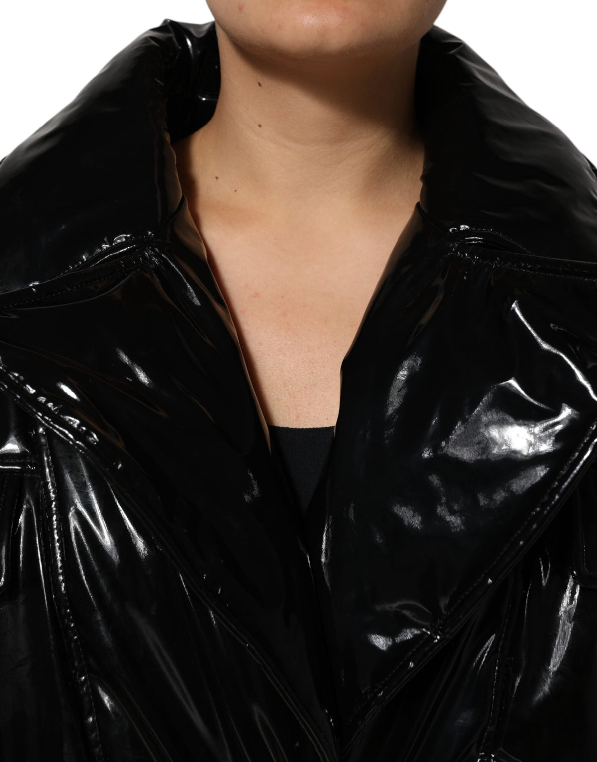Dolce & Gabbana neror poliestere-Puffercappotto con Steppung giacca