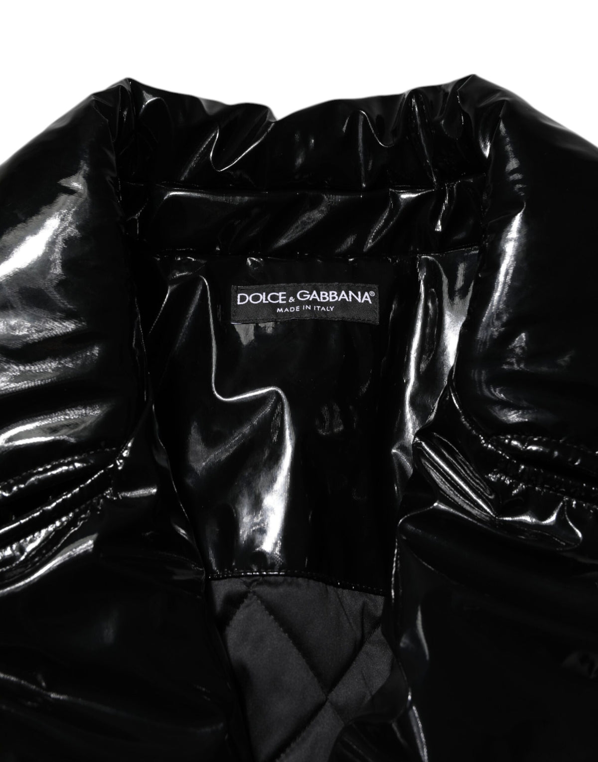 Dolce & Gabbana neror poliestere-Puffercappotto con Steppung giacca