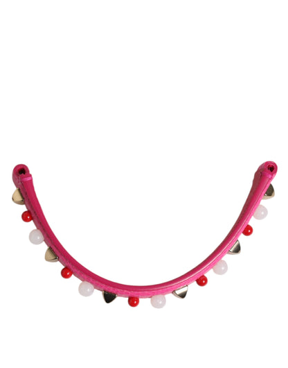 Dolce & Gabbana Tracolla Rosa in pelle di vitello