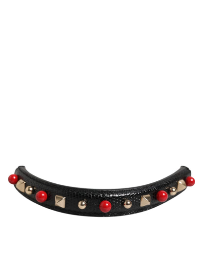Dolce & Gabbana Tracolla Nera in pelle di vitello