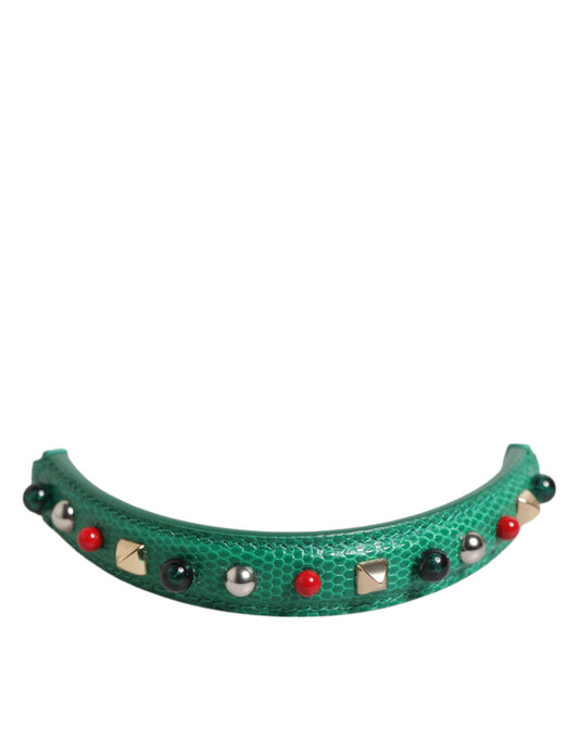 Dolce & Gabbana Tracolla Verde in pelle di vitello