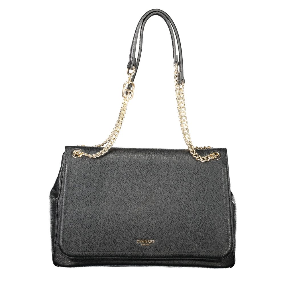 Twinset Schwarze Handtasche aus Polyethylen