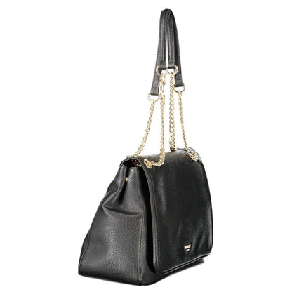 Twinset Schwarze Handtasche aus Polyethylen