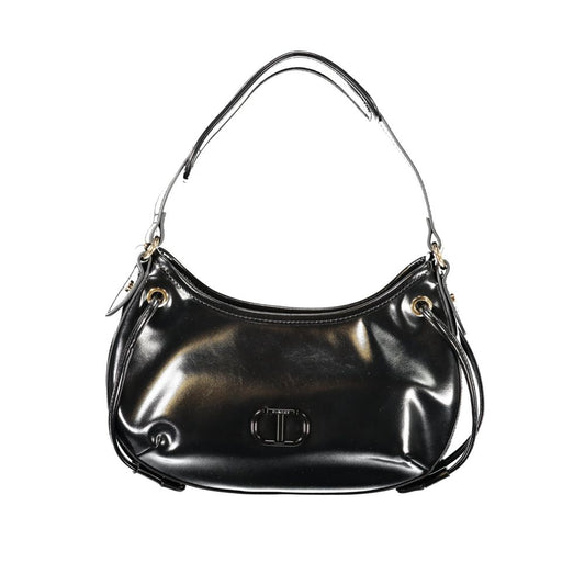 Twinset Schwarz Polyethylen Frauen Hobo Tasche