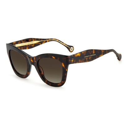 Carolina Herrera Braune Sonnenbrille aus Acetat