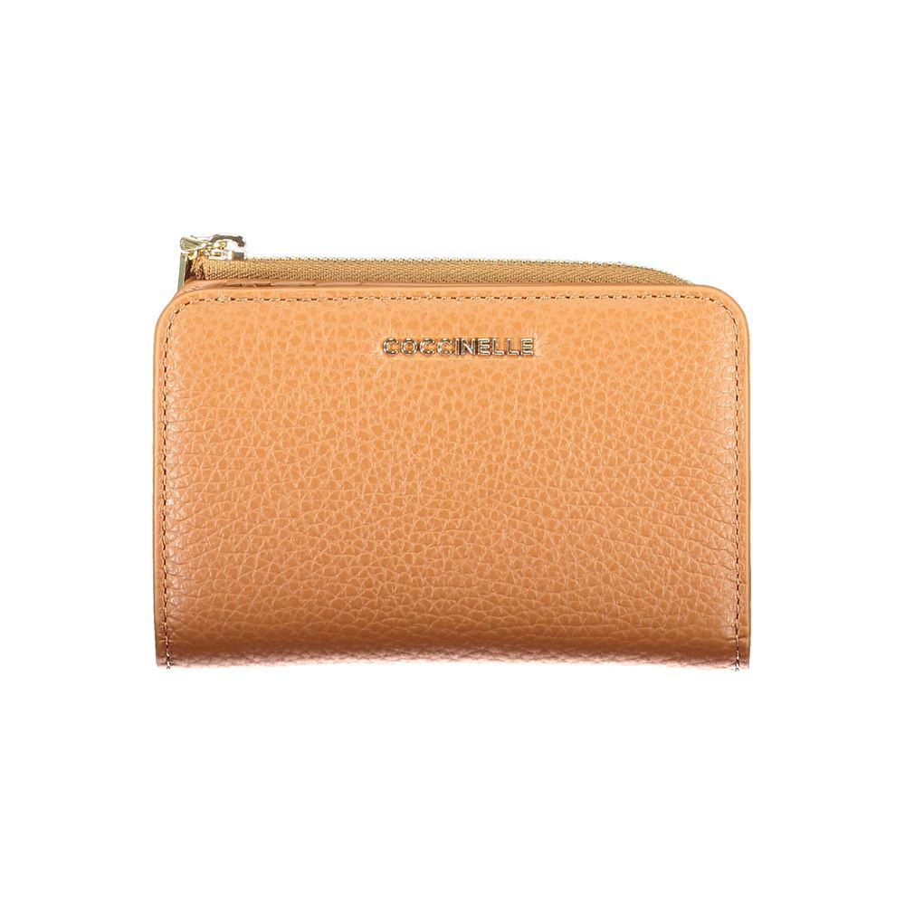 Coccinelle Braunes Leder Portemonnaie