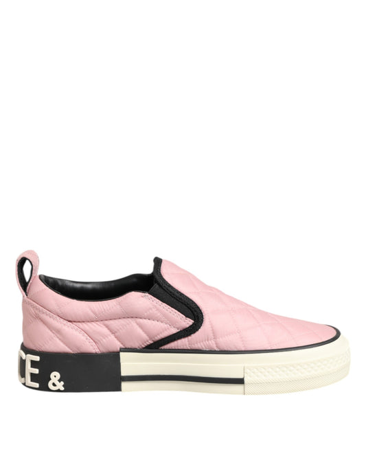 Dolce & Gabbana Rosa gesteppte Slip-On Sneaker