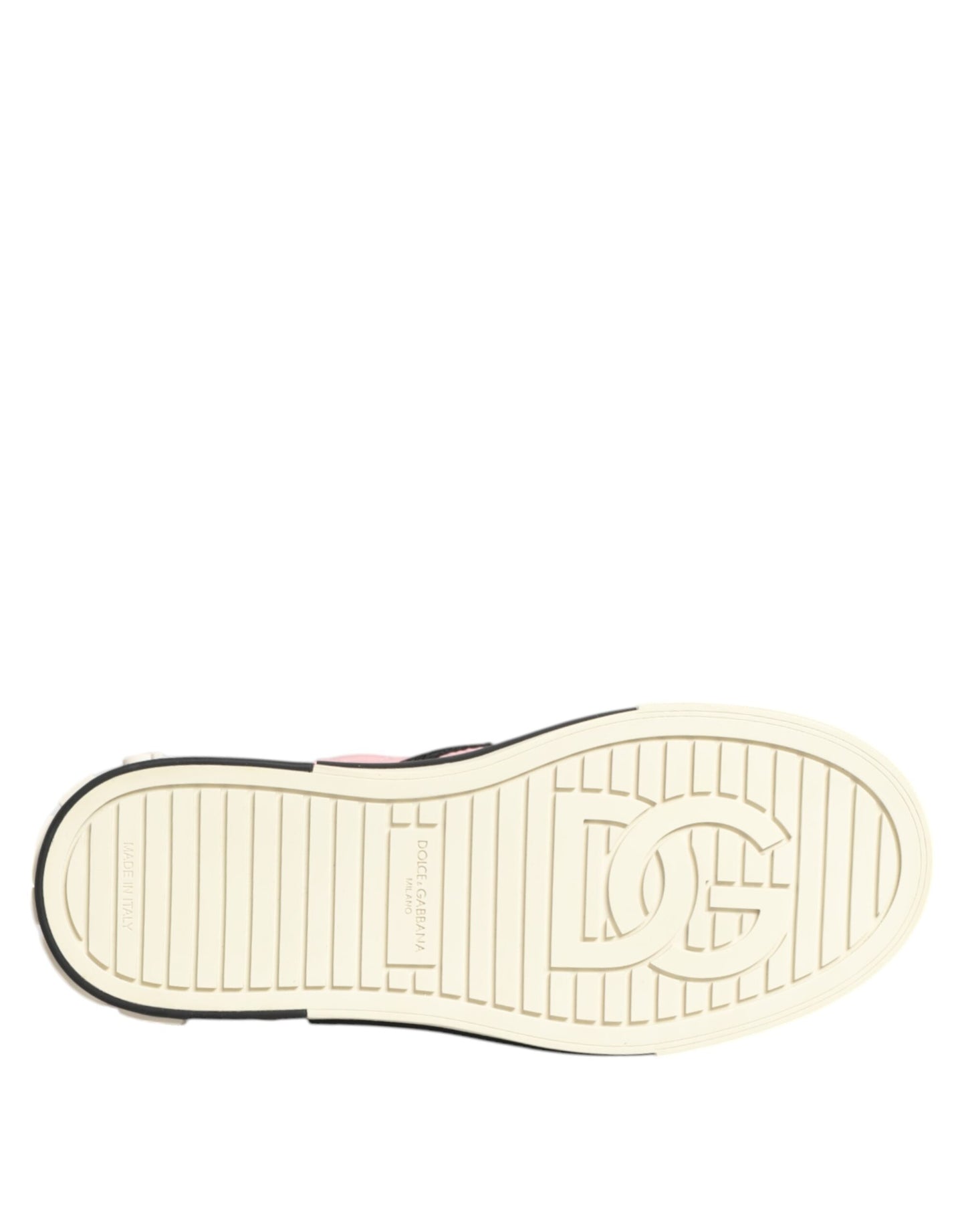 Dolce & Gabbana Rosa gesteppte Nylon Slip-On Sneaker Schuhe