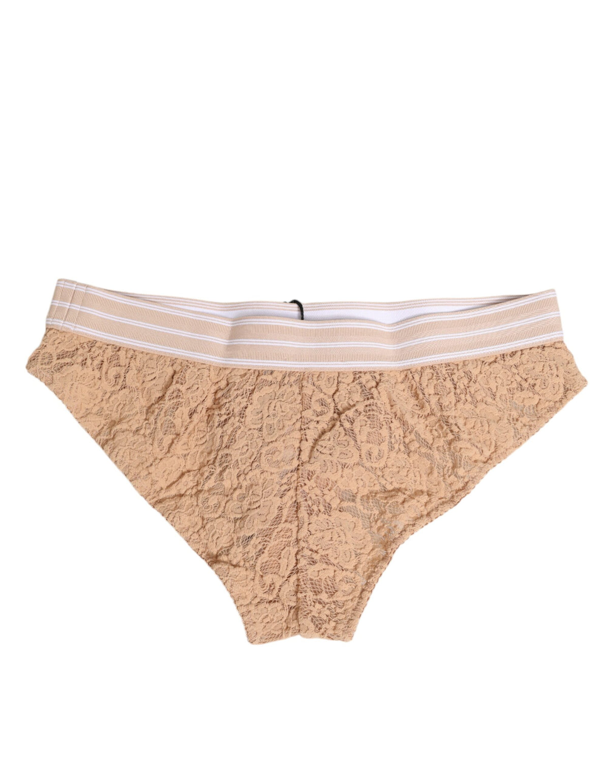 Dolce & Gabbana Beige Brasiliano-Slips aus Spitze