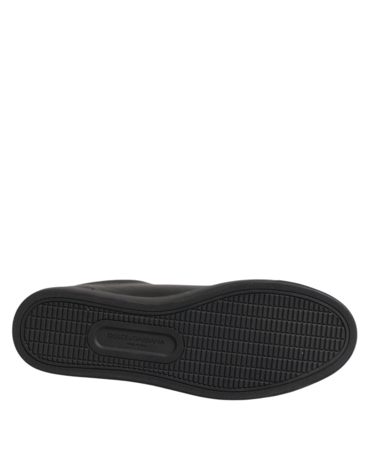 Dolce & Gabbana Heart Sneaker basse Nere con Cristalli in pelle di vitello