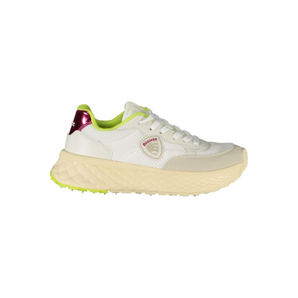 Blauer Bianco Poliuretano Donna Sneaker