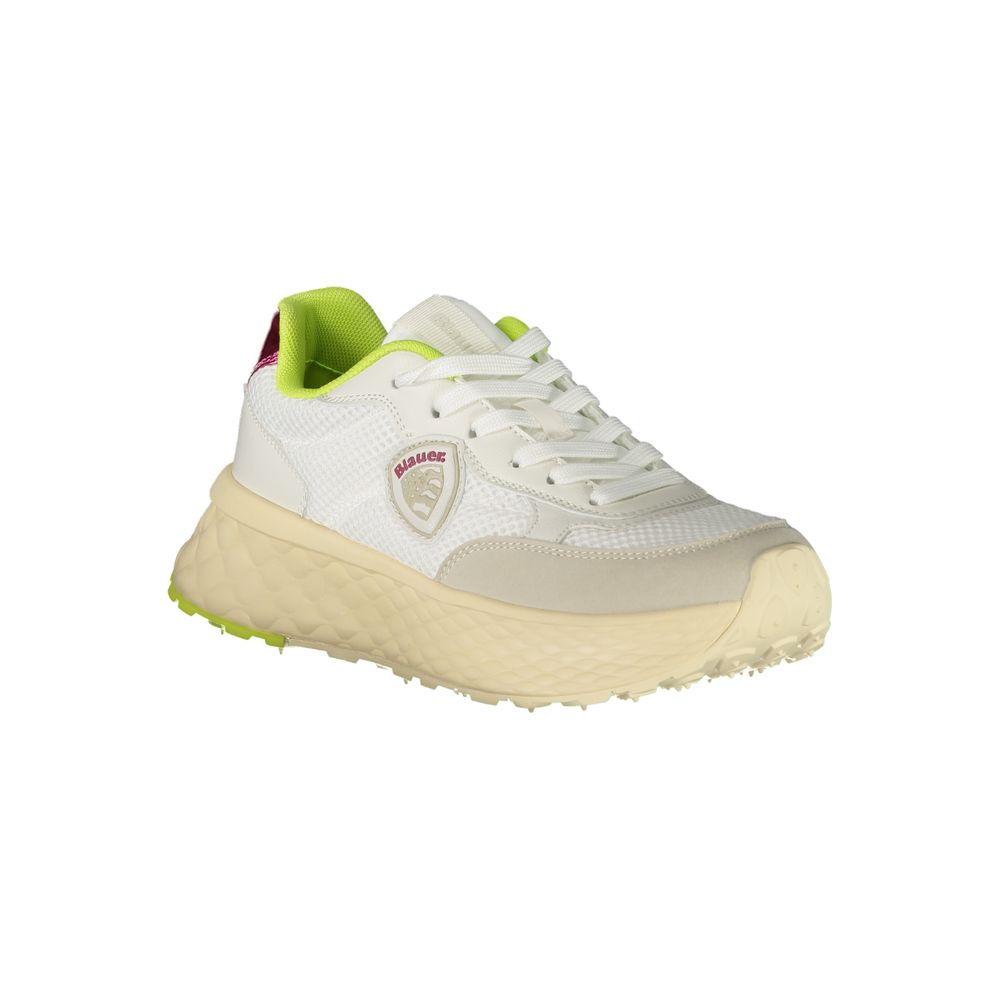 Blauer Bianco Poliuretano Donna Sneaker