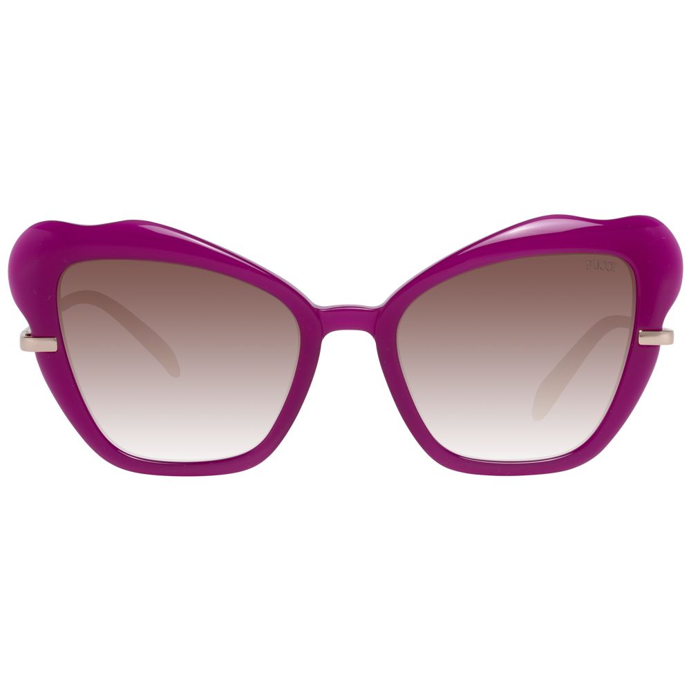 Emilio Pucci Violette Sonnenbrille aus Kunststoff