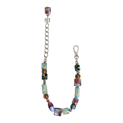 Dolce & Gabbana Multicolor Muranoglasperlen Messing Zamak Halskette