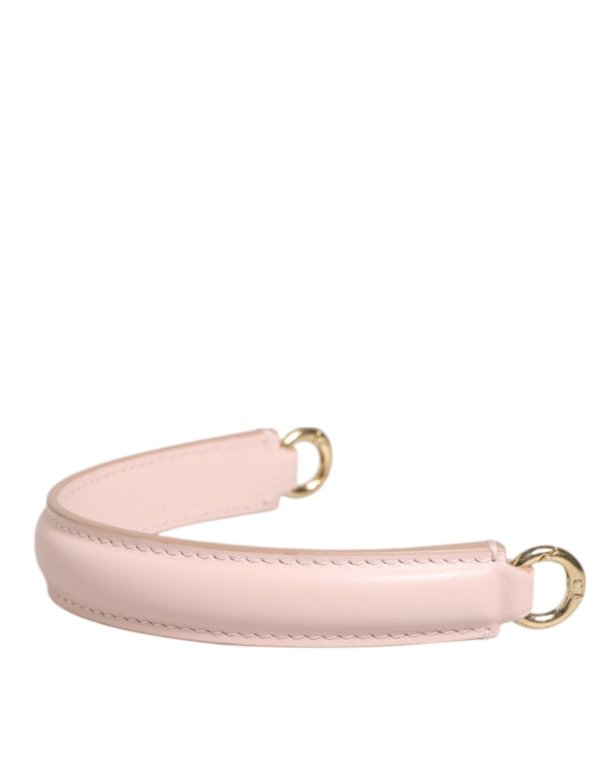 Dolce & Gabbana Tracolla rosa in pelle con dettagli dorati