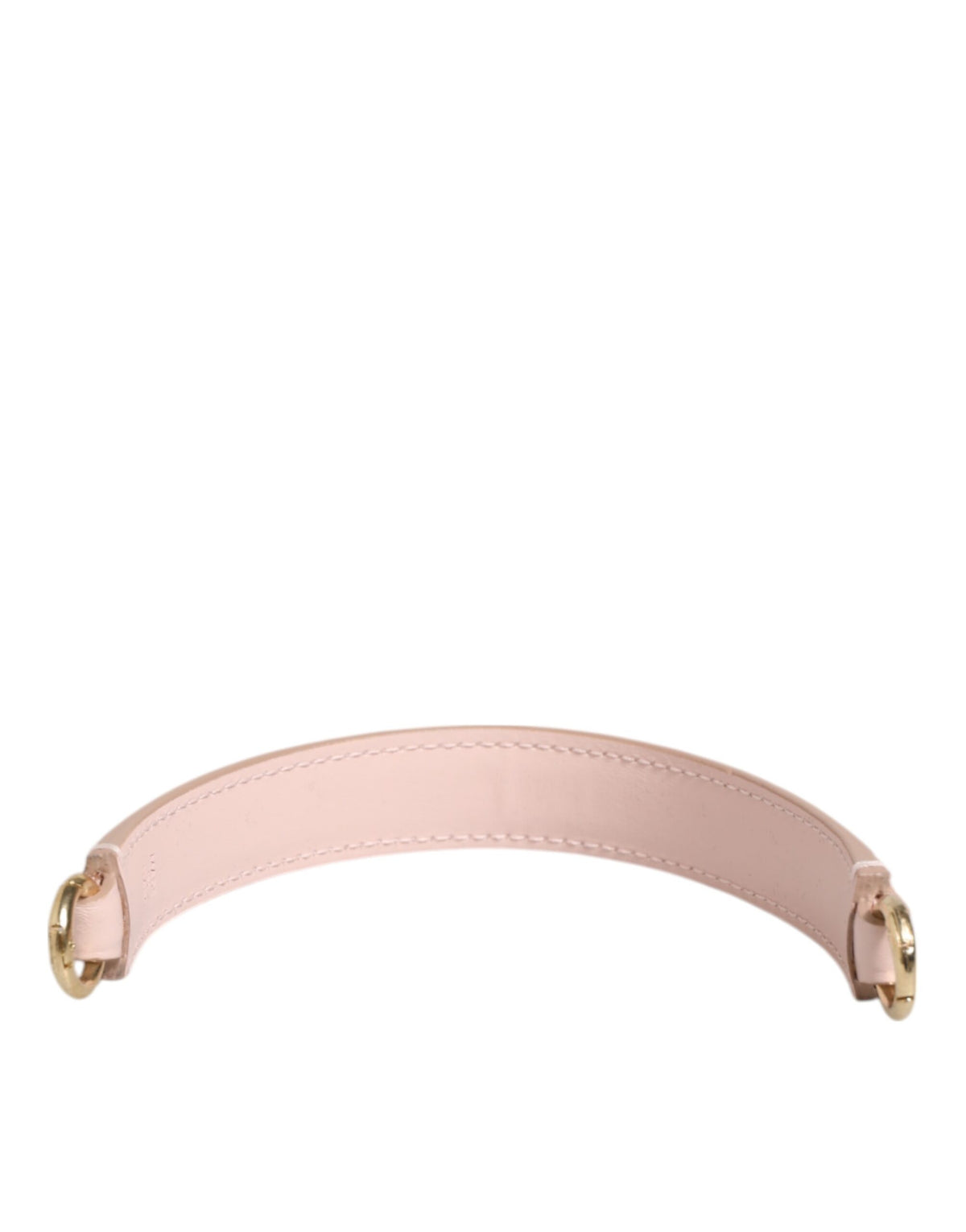 Dolce & Gabbana Tracolla rosa in pelle con dettagli dorati