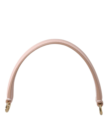 Dolce & Gabbana Tracolla rosa in pelle con dettagli dorati