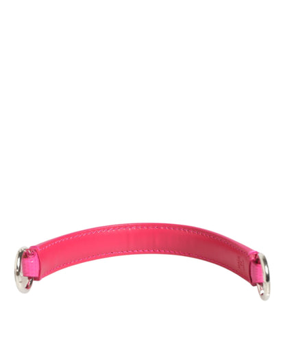 Dolce & Gabbana Rosa verzierte Ledertasche Henkel Frauen Schulterriemen