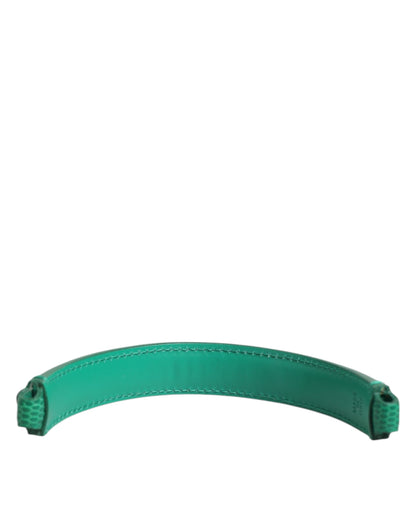 Dolce & Gabbana Green Calf-Leather Shoulder Strap