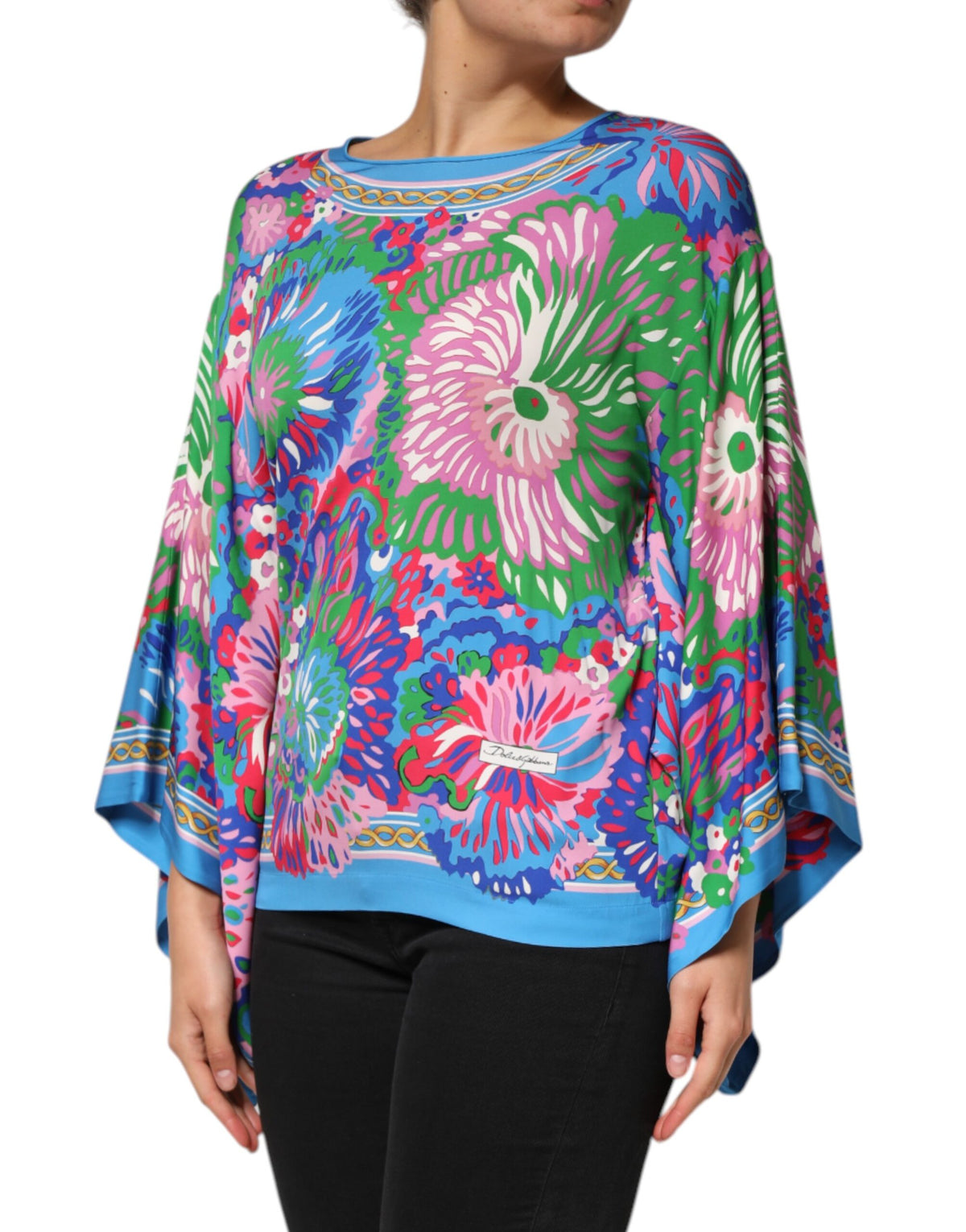 Dolce & Gabbana Multicolor Silk Shirt