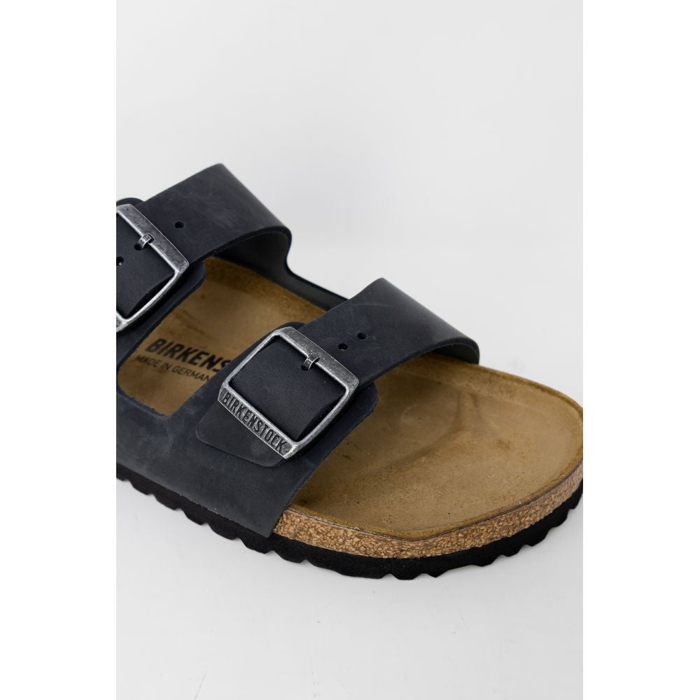 Birkenstock Schwarze Kunstleder-Slipper