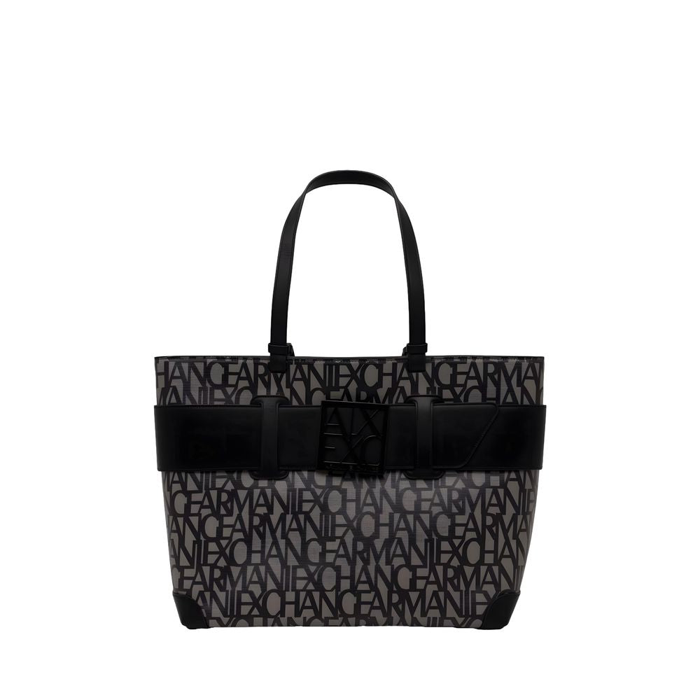 Armani Exchange Schwarze Handtasche aus Polyethylen