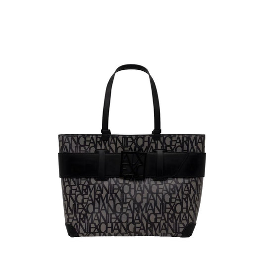 Armani Exchange Schwarze Handtasche aus Polyethylen