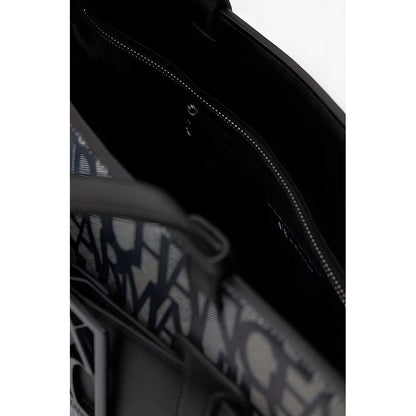 Armani Exchange Schwarze Handtasche aus Polyethylen