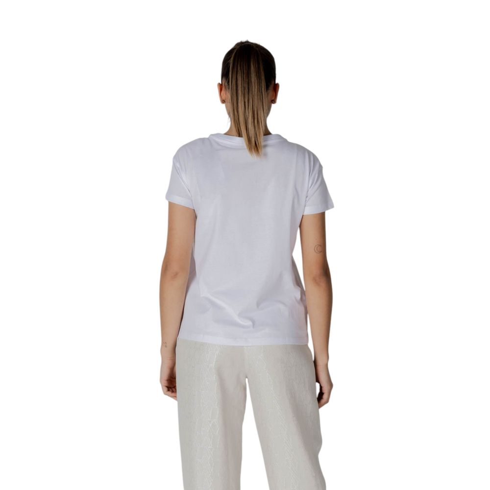 Armani Exchange Weißes Baumwoll-T-Shirt
