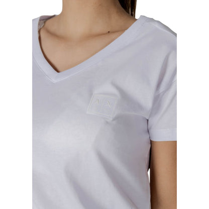 Armani Exchange Weißes Baumwoll-T-Shirt