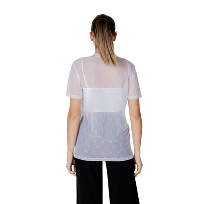 Armani Exchange T-Shirt aus weißem Polyamid