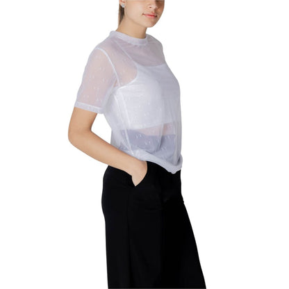 Armani Exchange T-Shirt aus weißem Polyamid