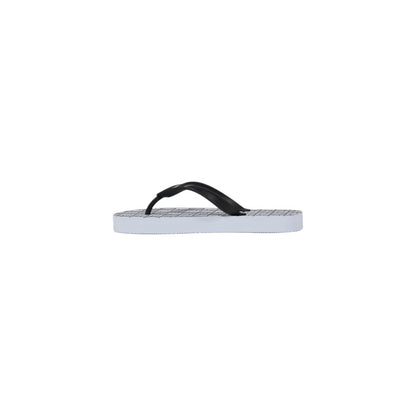 Armani Exchange Weiße Gummi-Flip-Flop-Sandalen