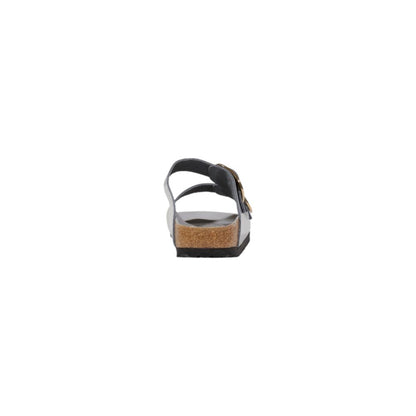Birkenstock Graue Leder-Slipper