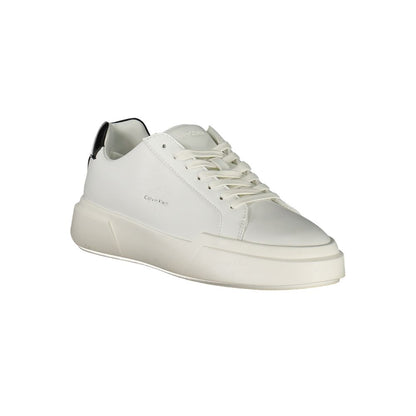 Calvin Klein Bianco Damen-Sneaker aus Polyurethan