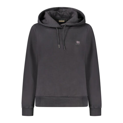 Napapijri Schwarzer Baumwoll-Kapuzenpullover für Damen