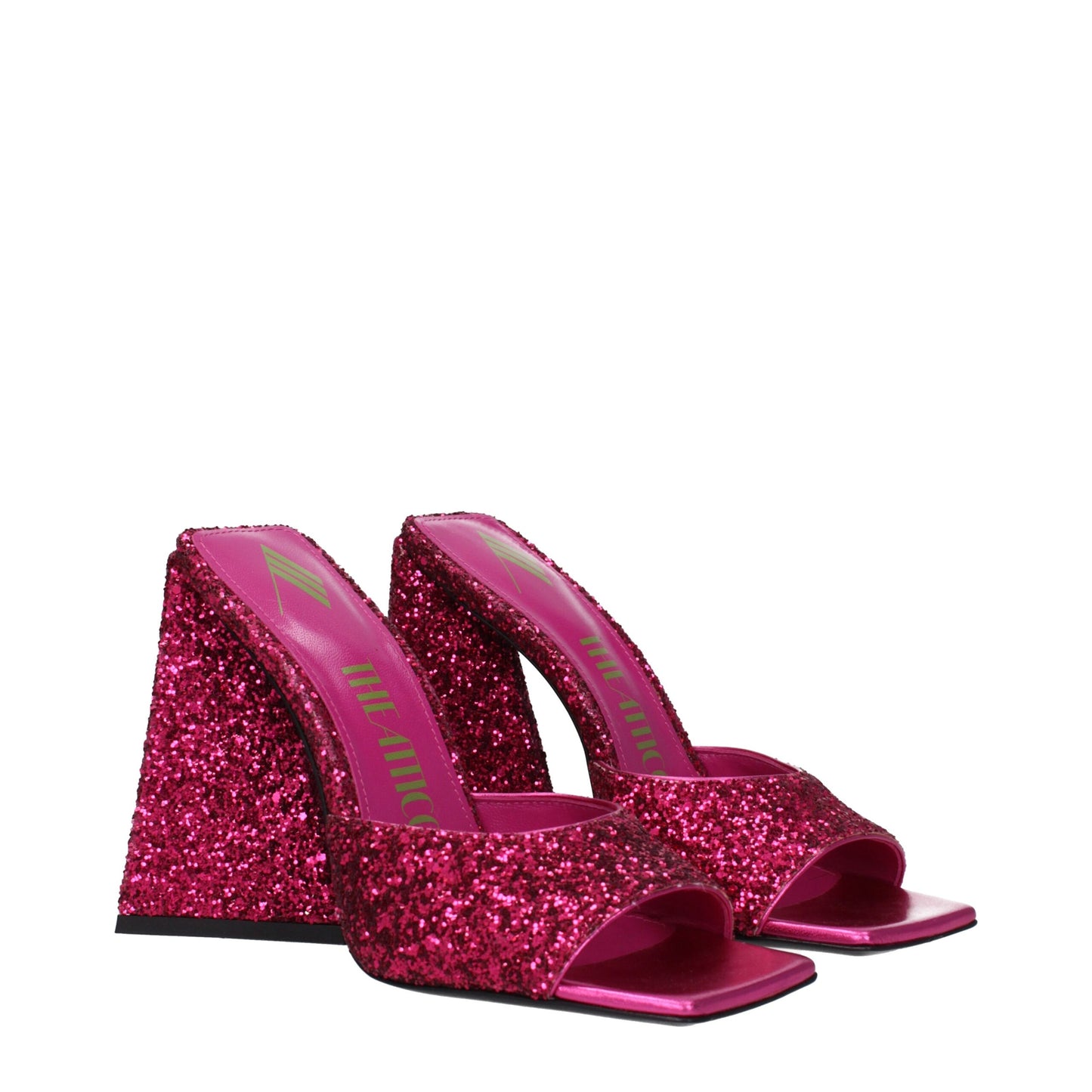 The Attico Rosa Plateausandalen aus Kunststoff
