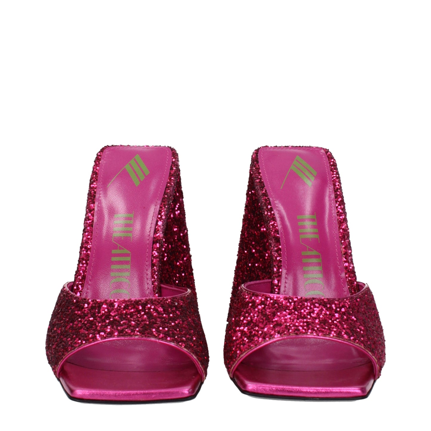 The Attico Rosa Plateausandalen aus Kunststoff