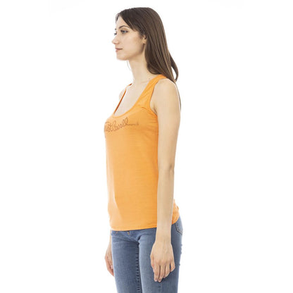 Just Cavalli Oranger Viskose-Damentop