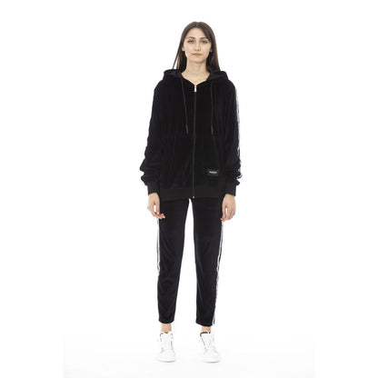 Baldinini Trend Schwarzer Damen-Strickpullover aus Baumwolle