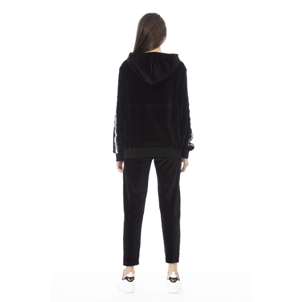 Baldinini Trend Schwarzer Damen-Strickpullover aus Baumwolle