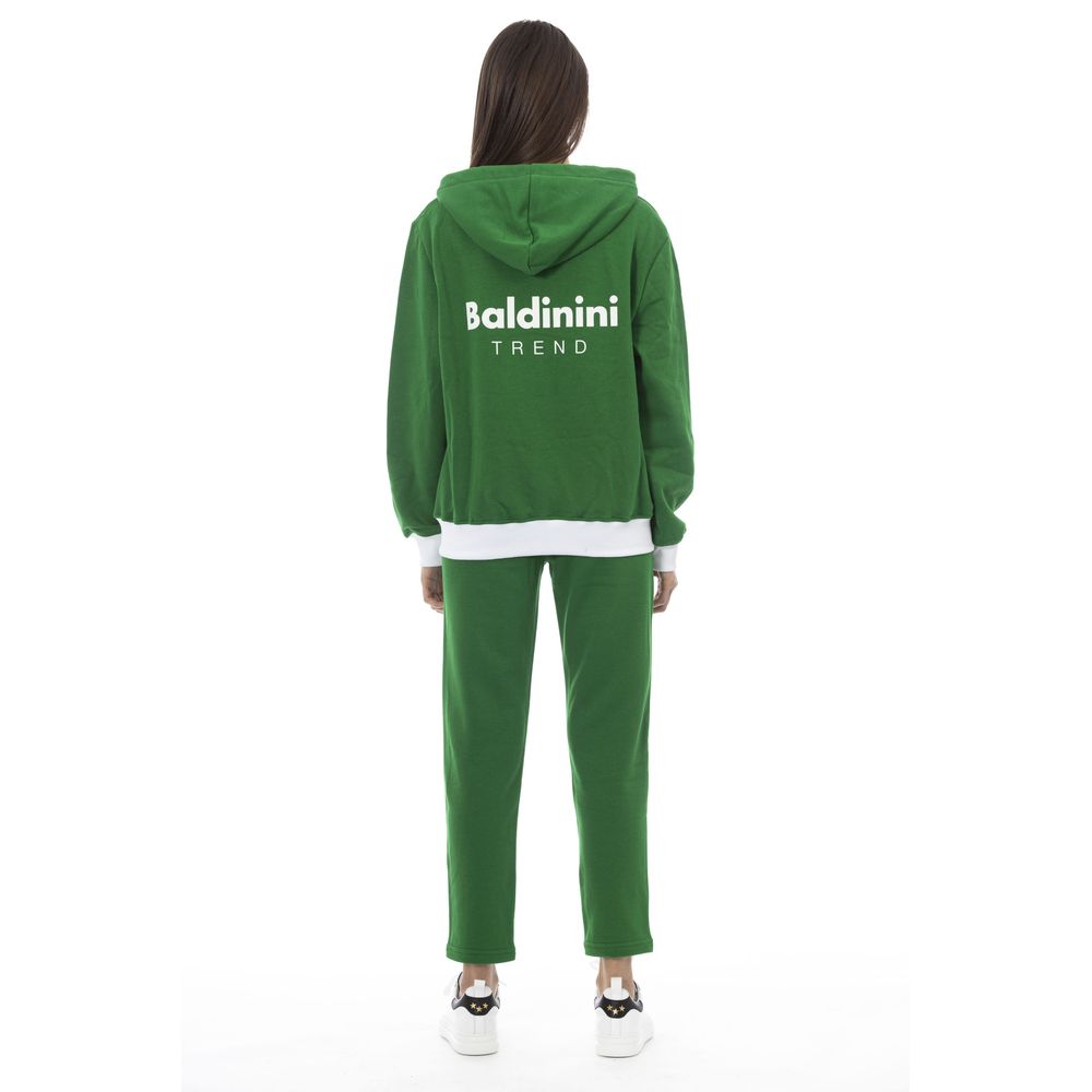 Baldinini Trend Grüner Baumwollpullover für Frauen