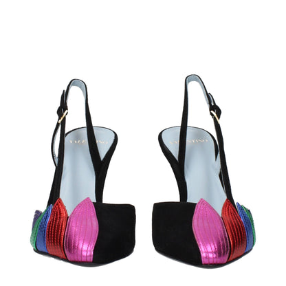 Valentino Garavani Schwarze Leder Pumps mit hohem Absatz