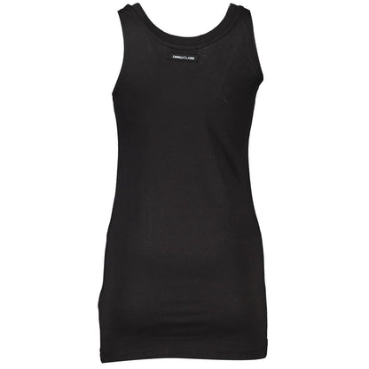 Cavalli Class Schwarzes Baumwoll-Tanktop für Damen